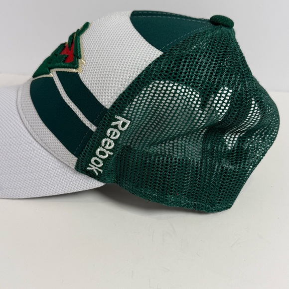 Minnesota Wild Reebok Center Ice Trucker Style Cap Strapback Wild Logo NHL - Picture 3 of 8